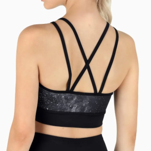 Blackmilk Galaxy Mono Striker Crop Top Sports Bra - Picture 3 of 7